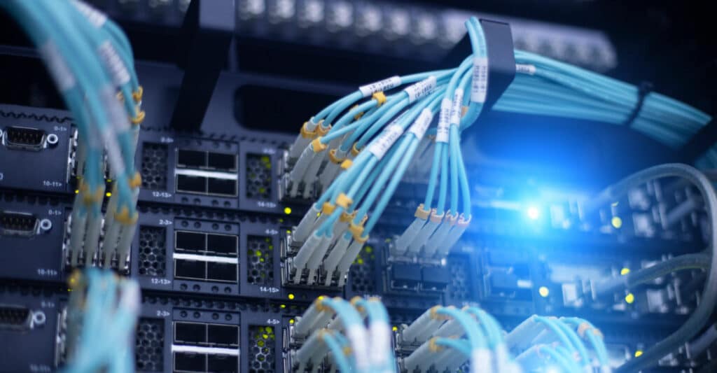 Telecommunication optical rack in the data center